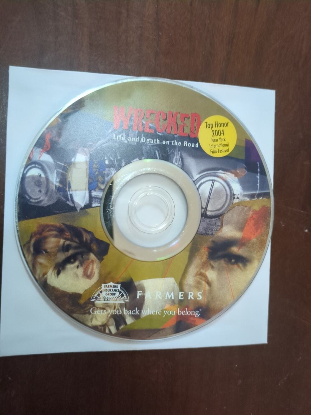 Wrecked Life and Death on the Road DVD disc only